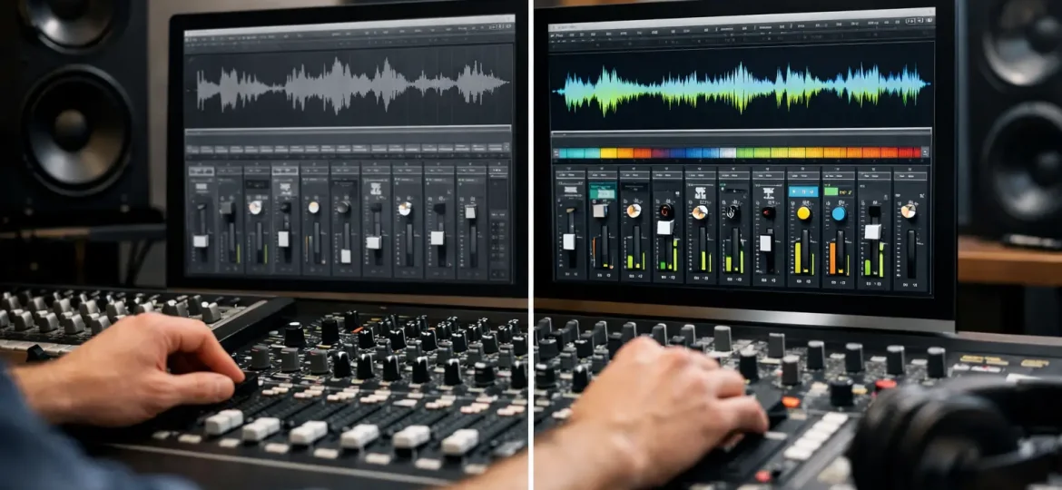 A Before and After Audio Mixing Example